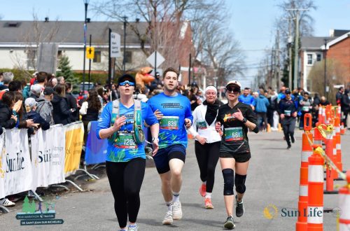 Course à pied — en pleine course